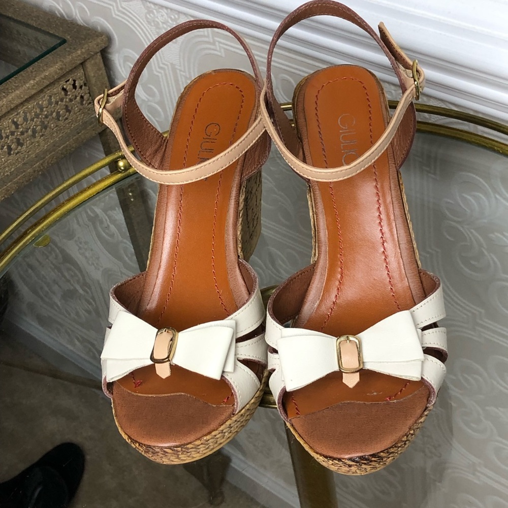 Giulio Luxury Italian Women’s Wedge Shoes US 8.5